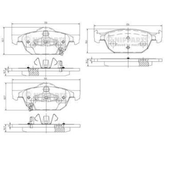 Гальмiвнi колодки дисковi NIPPARTS N3604067