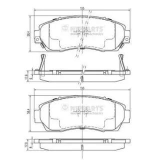 Тормозные колодки дисковые NIPPARTS N3604073