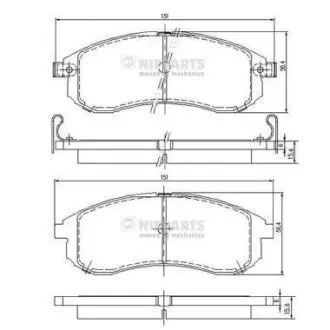 Гальмiвнi колодки дисковi NIPPARTS N3605052