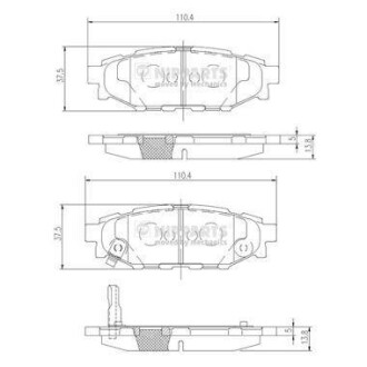 Гальмiвнi колодки дисковi NIPPARTS N3617004