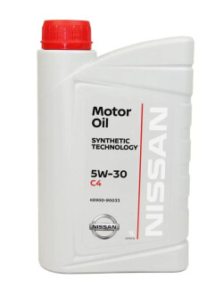 Масло моторное Motor Oil DPF 5W-30 1L NISSAN KE90090033