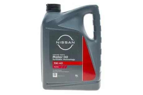 Олива моторна Motor Oil 5W-40 5L NISSAN KE90090042