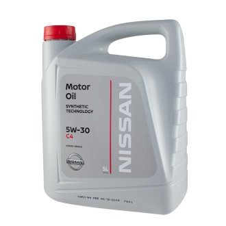 Масло моторное Motor Oil DPF 5W-30 5L NISSAN KE90090043