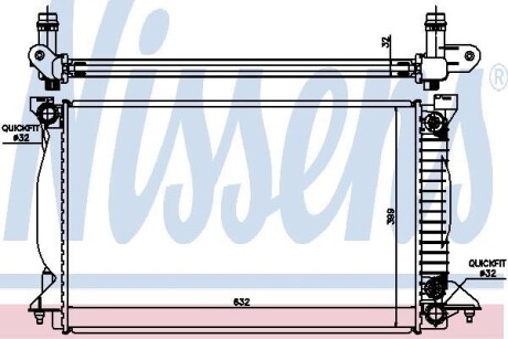 Радіатор охолодження NISSENS 60303A