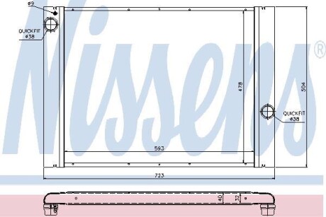 Радиатор охлаждения NISSENS 60764