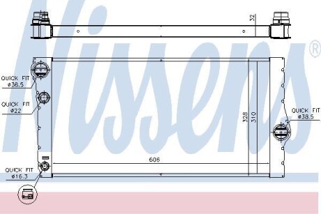 Радиатор охлаждения NISSENS 60769