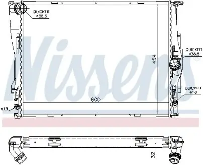 Радіатор охолодження NISSENS 60786A