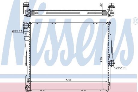 Радиатор охлаждения NISSENS 60803A