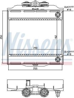 Радиатор охлаждения NISSENS 60874