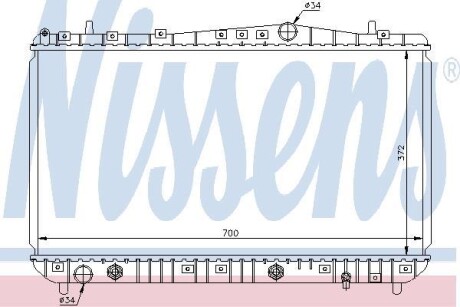 Радиатор охлаждения NISSENS 61634