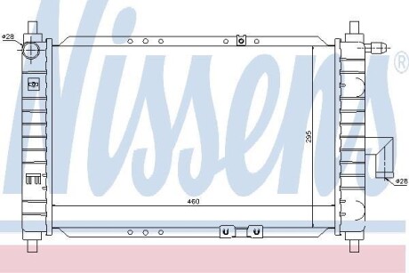 Радиатор охлаждения NISSENS 61646