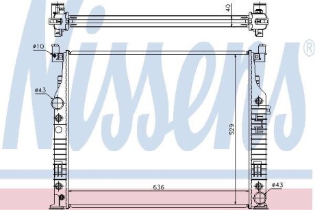 Радиатор охлаждения NISSENS 62576A