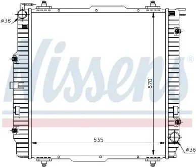 Радіатор охолоджування NISSENS 62599A