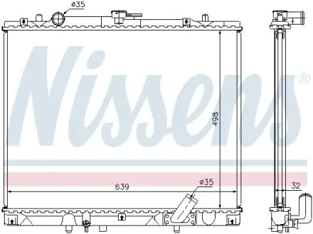 Радіатор охолодження NISSENS 62895A