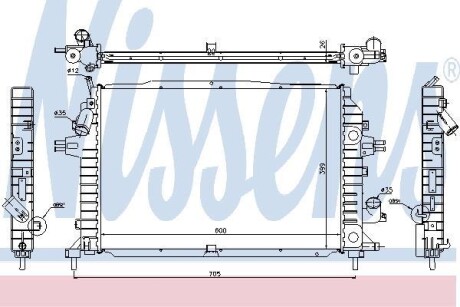 Радиатор охлаждения NISSENS 630705