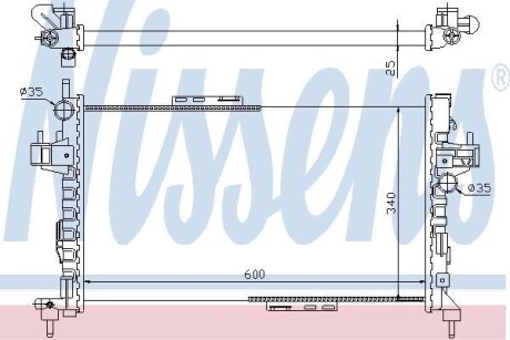 Радиатор охлаждения NISSENS 63094