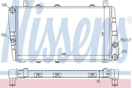 Радиатор охлаждения NISSENS 64011