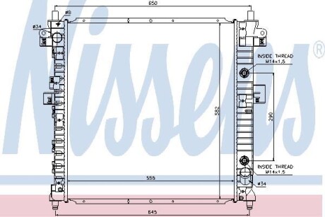 Радиатор охлаждения NISSENS 64326