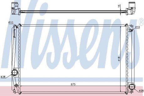 Радиатор охлаждения NISSENS 64678A