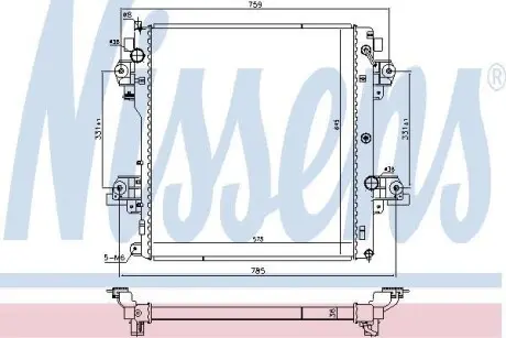 Радіатор охолоджування NISSENS 646824