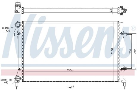 Радиатор охлаждения NISSENS 65277