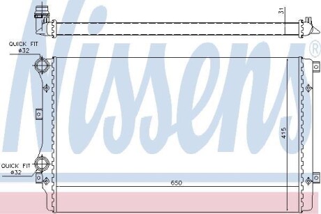 Радиатор охлаждения NISSENS 65280A