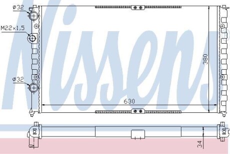 Радиатор охлаждения NISSENS 65290