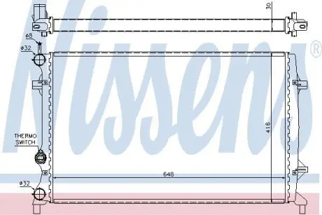 Радиатор охлаждения NISSENS 65296