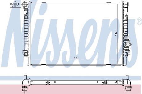 Радіатор охолоджування NISSENS 65302