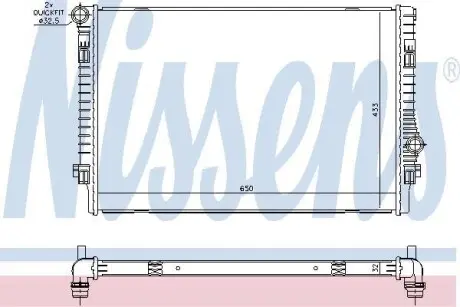 Радіатор охолодження NISSENS 65302