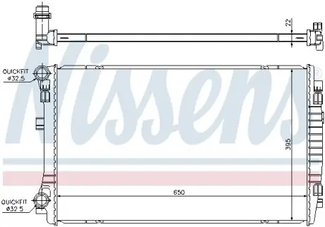 Радиатор охлаждения NISSENS 65303