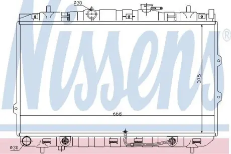Радиатор охлаждения NISSENS 66649
