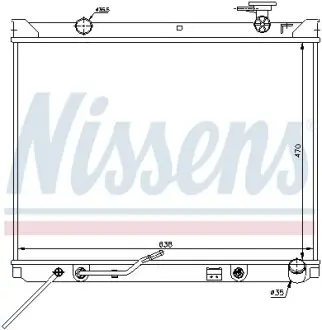 Радіатор KIA SORENTO(06-)2.5 CRDi[OE 25310-3E730] NISSENS 66682