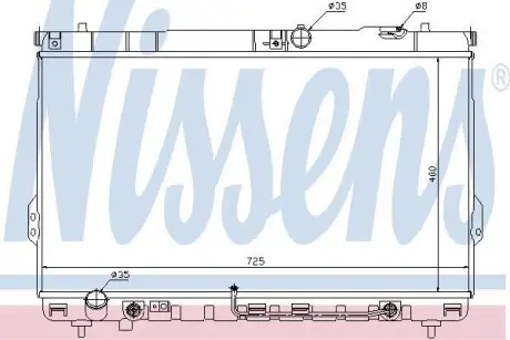 Радиатор охлаждения NISSENS 67036