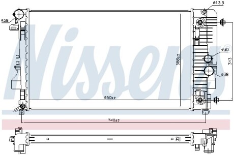 Радиатор охлаждения NISSENS 67174