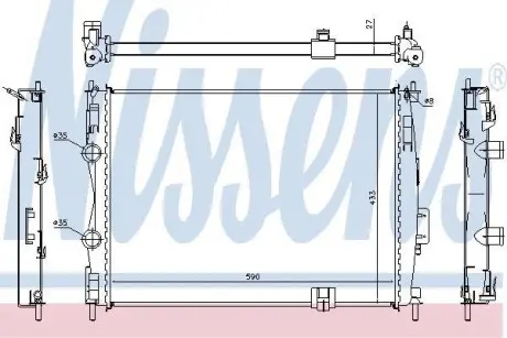 Радиатор охлаждения NISSENS 67367