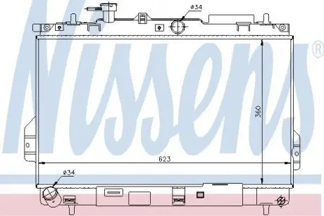 Радиатор охлаждения NISSENS 67481