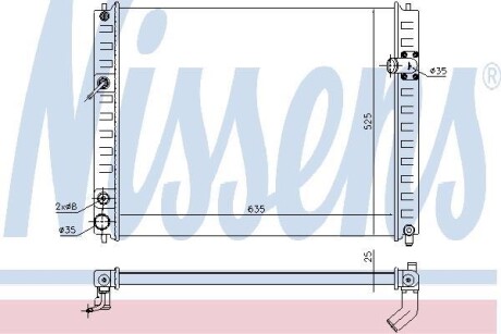 Радиатор охлаждения NISSENS 68091