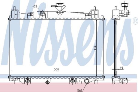 Радиатор охлаждения NISSENS 68505