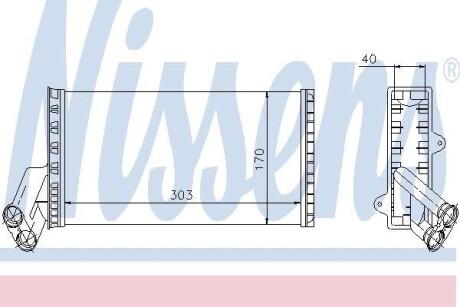 Радиатор печки NISSENS 71149