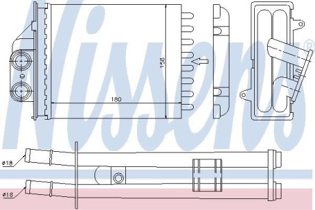 Радиатор отопителя салона NISSENS 71453