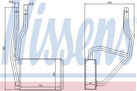 Радиатор печки NISSENS 71765