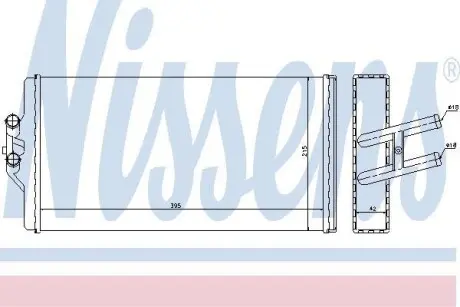 Радиатор отопителя салона NISSENS 72005