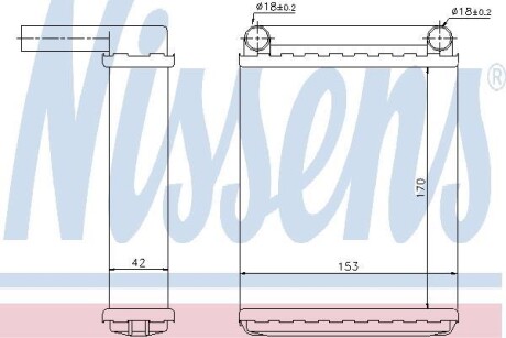 Радиатор отопителя салона NISSENS 72038