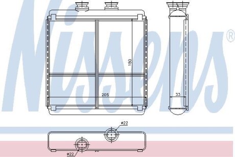 Радиатор печки NISSENS 72042