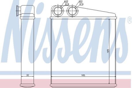 Радиатор печки NISSENS 72206