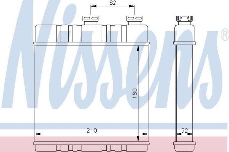 Радиатор печки NISSENS 72660