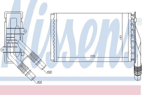 Радиатор печки NISSENS 72985