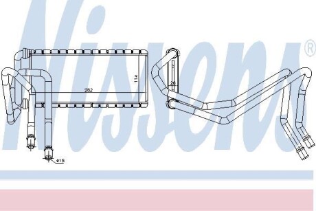 Радиатор печки NISSENS 73002