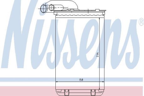 Радиатор печки NISSENS 73252